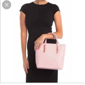 NWT Ted Baker Women's London Jaceyy Handbag Pink Leather Tote